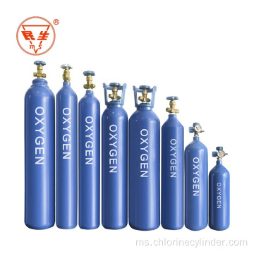 Silinder gas oksigen mudah alih dengan troli untuk perubatan